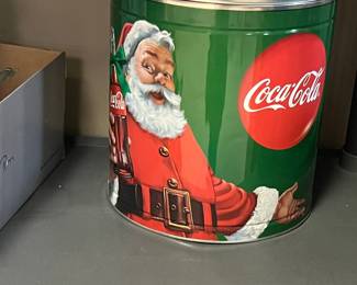 Coca-Cola Santa Claus Popcorn Tin