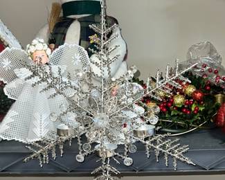 Crystal Snowflake Candelabra