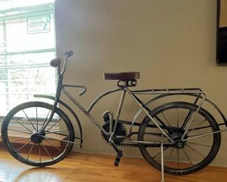 Vintage Metal Bicycle Sculpture