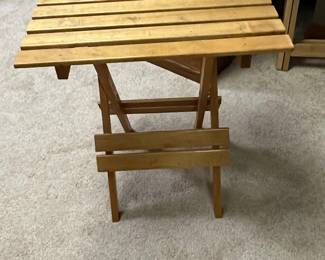 Wooden Folding Side Table