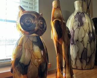 Ceramic Owl Figurine