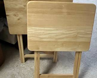 Wooden TV Tray Tables (Set of 2)