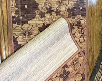 Set of 2 Brown Caribbean Bamboo Placemats, 12x18