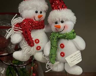Hobby Lobby Plush Snowman Ornaments (Set of 2)