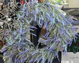 Artificial Lavender Wreath