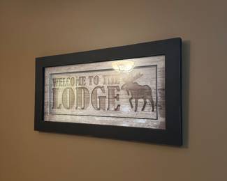LODGE SIGN WALL ART