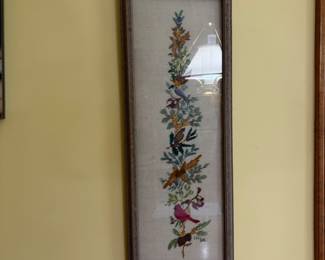 Framed needlepoint