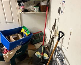 Garage items, lawn care
