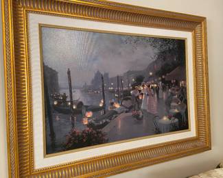 Venice water scene framed art