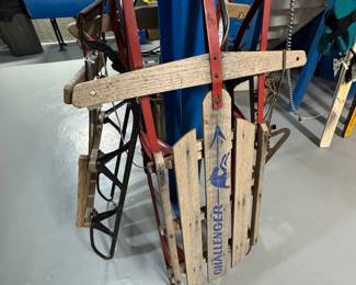 Vintage Snow Sleds