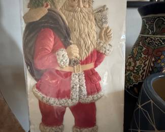 Vintage Die cut Santa