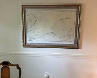 Robert Mueller-Large 53" x 39 Signed and Framed