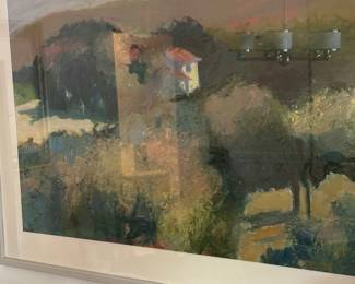 Provincetown Artist Larry Young 42" x 31" Signed and Framed