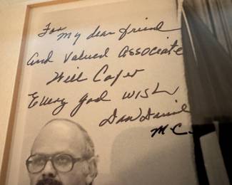Framed Photograph with Personal Inscription and Autograph by US Representative Wilbur Clarence "Dan" Daniel
