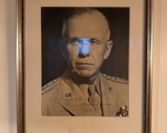 Framed Photograph with Personal Inscription Signed by General George C. Marshall