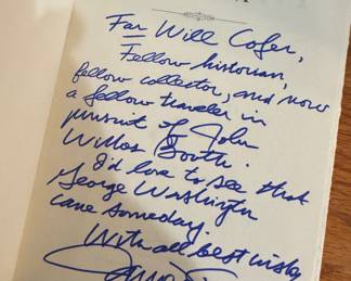 "Manhunt" Personal Inscription and Autographed by James L. Swanson