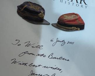 "Smithsonian The Civil War A Visual History" Personal Inscription and Autographed by James M. Barber