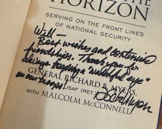 "Eyes on the Horizon" Personal Inscription and Autographed by General Richard B. Myers