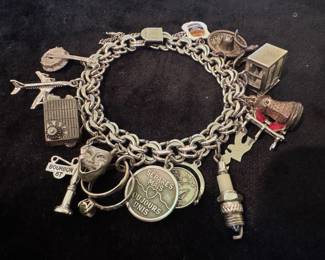Sterling Silver Charm Bracelet