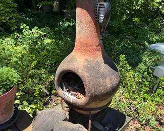 Outdoor Terracotta Chiminea 