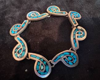 Sterling Silver & Turquoise Bracelet