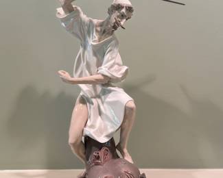 Lladro Don Quixote Porcelain Figurine "Wrath of Don Quixote"