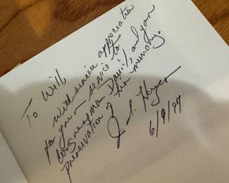 "Dan Daniel and the Persistence of Conservatism in Virginia" Personal Inscription and Autographed by Jack Irby Hayes, Jr.