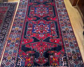 Hand-Knotted Persian Heriz Wool Rug (62"W x 151"L)