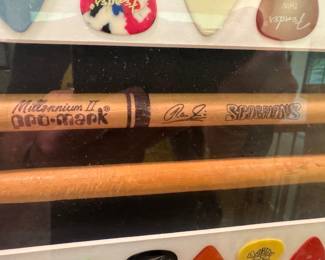 Drumsticks Signed by Klaus Meine from Scorpions