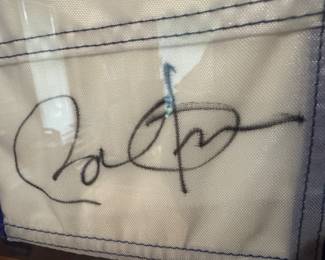Framed Original U.S. Air Force / Andrews Air Force Base Golf Flag Signed President Barack Obama - April 26, 2009