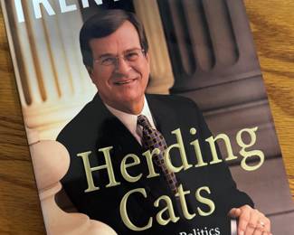 "Herding Cats" Personal Inscription and Autographed by Trent Lott