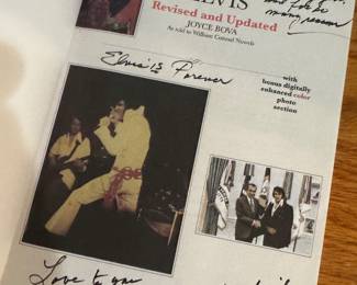"Don't Ask Forever: My Love Affair with Elvis" Personal Inscription and Autographed by Joyce Bova