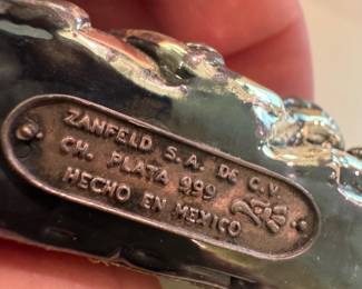 Sterling Silver Gilt Mexican Icon