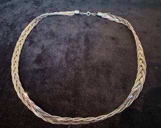 Sterling Silver Braided Necklace