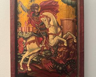 Saint George and the Dragon Icon