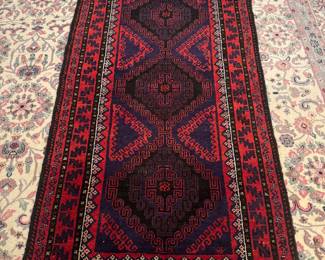 Hand Knotted Turkish Belouch Wool Rug (40"W x 75"L)