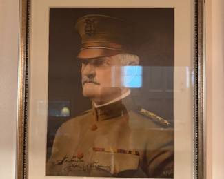 Framed Photograph with Personal Inscription and Autograph of General John J. Pershing