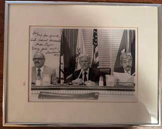 Framed Photograph with Personal Inscription and Autograph by US Representative Wilbur Clarence "Dan" Daniel