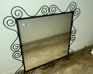 IRON FRAMED MIRROR