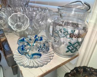 MCM FEDERAL GLASS ICE-LIP PITCHER