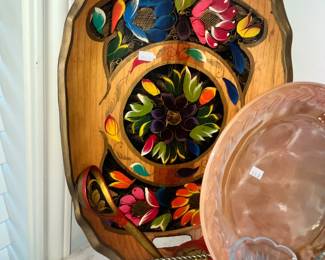 UNIQUE WOODEN SALAD SET