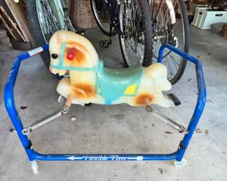 FLEXIBLE FLYER SPRING HORSE!