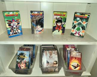 DRAGON BALL Z VHS TAPES! MORE VIDEOS