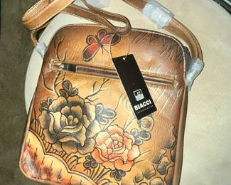 BIACCI LEATHER BAG - NEW WITH TAGS