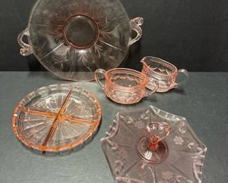 164 fivepiecemixedvintagepinkdepression
