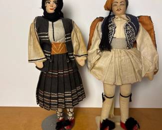 214 pairoftraditionalgreekfolkartdolls
