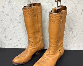 087 vintagecustommadestewartbootcotan