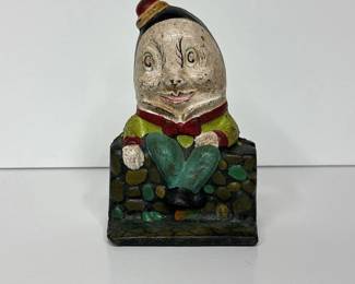 013 vintagehumptydumptycastironcoinban