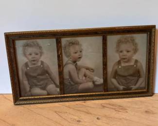 054 vintageframedtriptychphotographofa