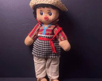 187 vintagehandmademexicanfolkartcloth